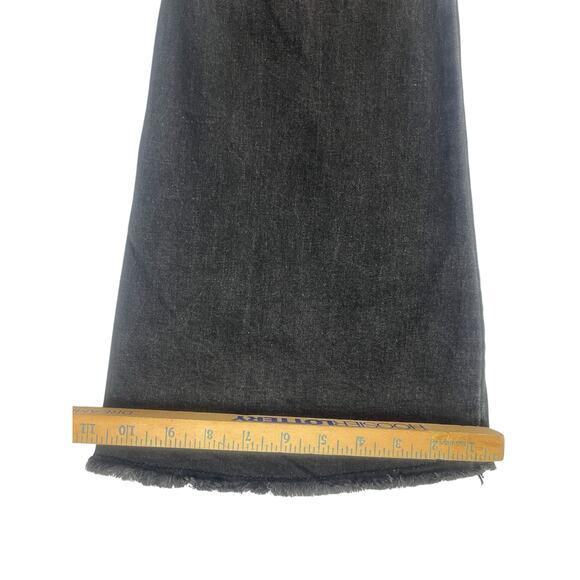 Turquoise Haven Faded Black Womens M Wide Leg Flare Stretch Wide Waistband Retro - Picture 8 of 8